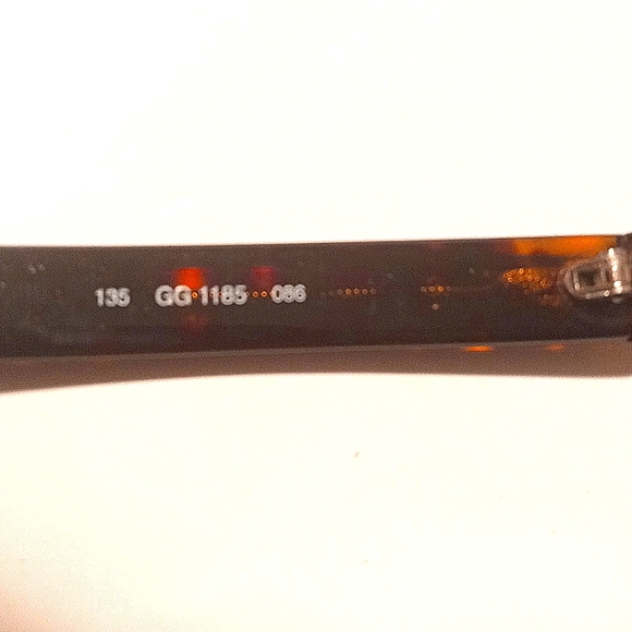 Vintage GUCCI Women's Rectangle Eyeglasses Frames Tortoise - Picture 7 of 8